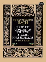 Complete Concertos for Two or More Harsichords Orchestra Scores/Parts sheet music cover